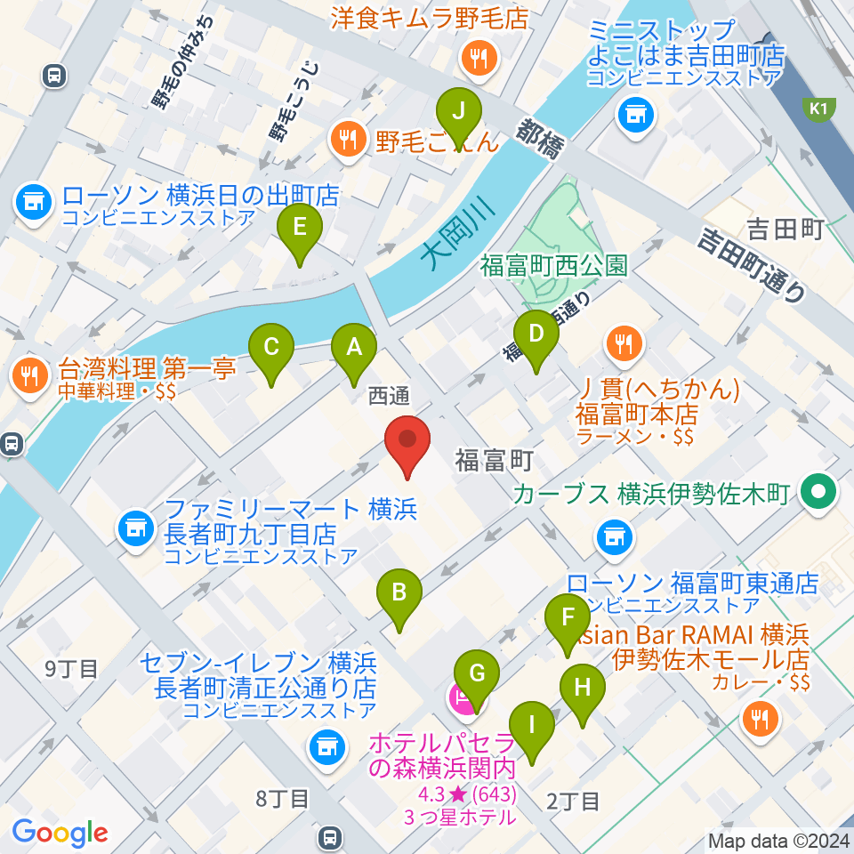 Jazz Club FAROUT周辺のホテル一覧地図