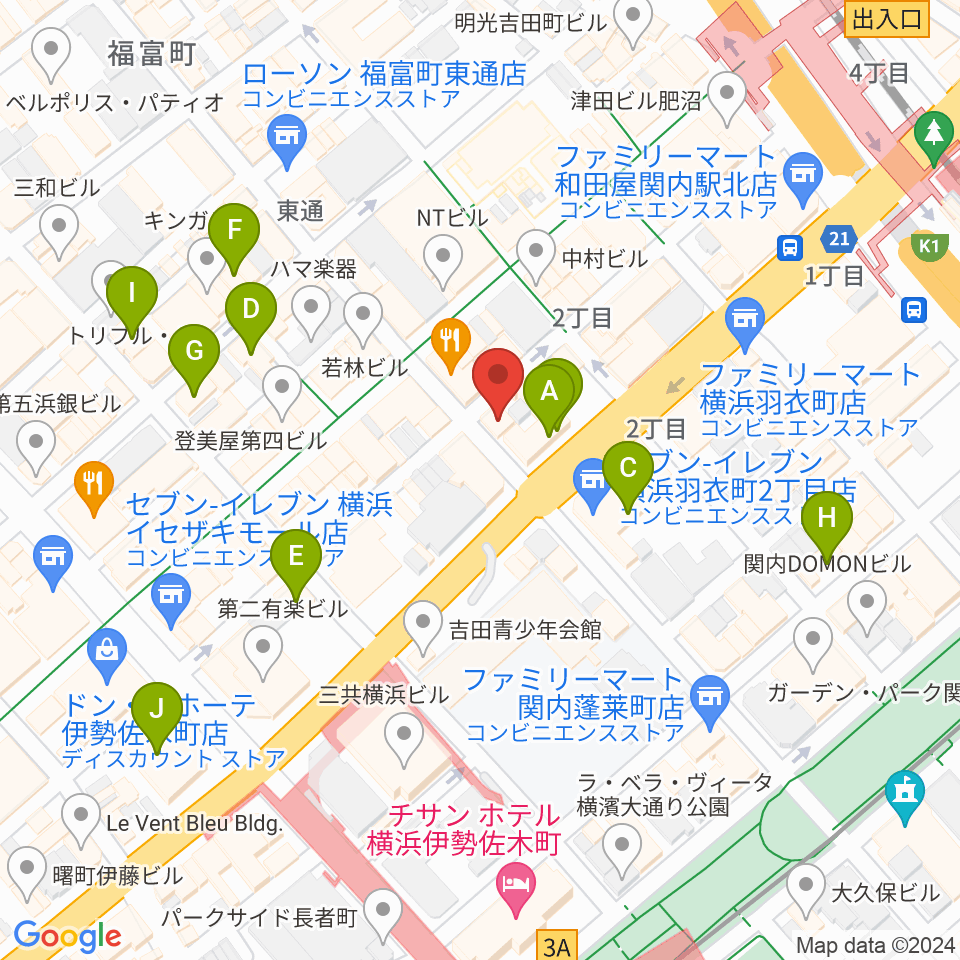 よいどれ伯爵周辺のホテル一覧地図