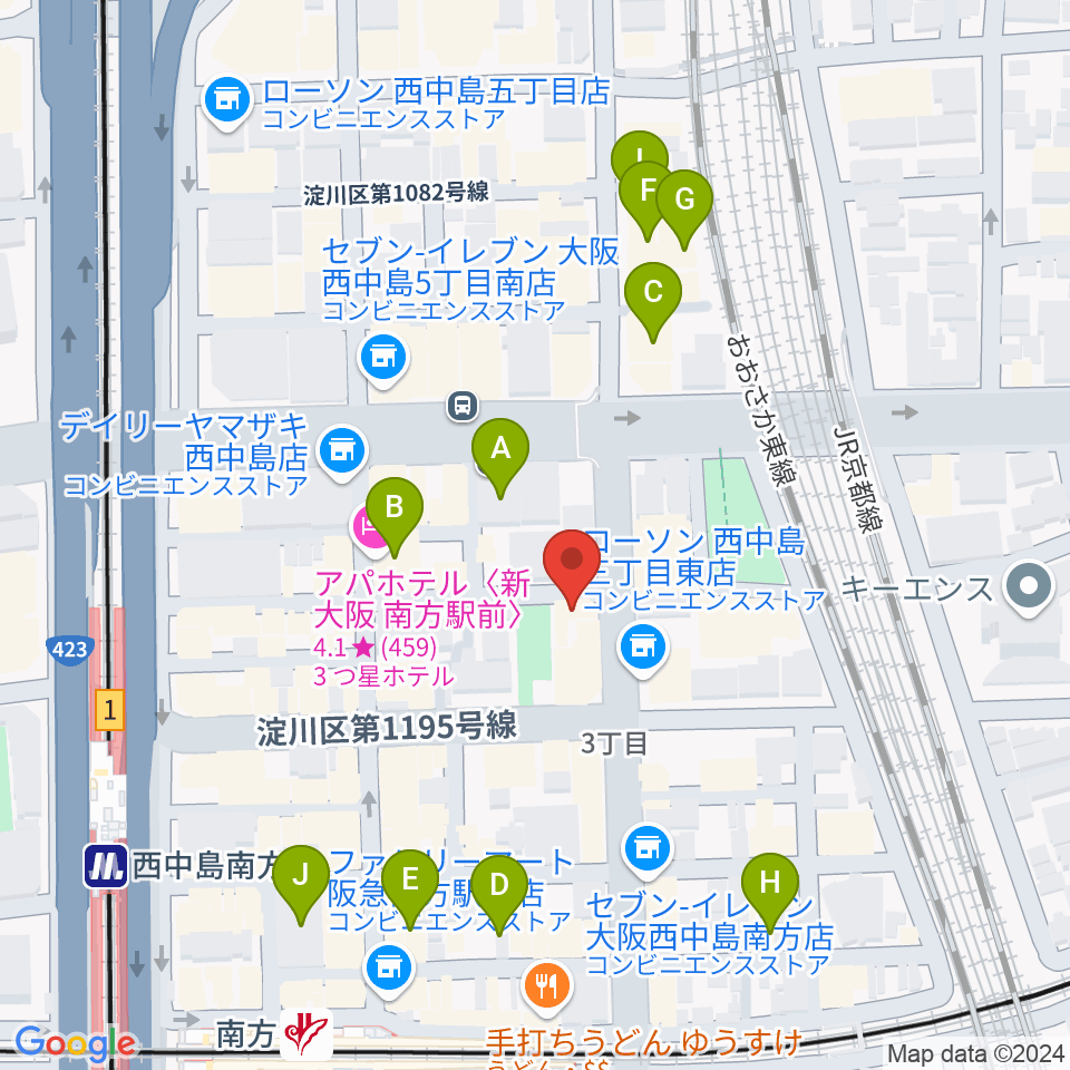 Live Bar D3周辺のホテル一覧地図