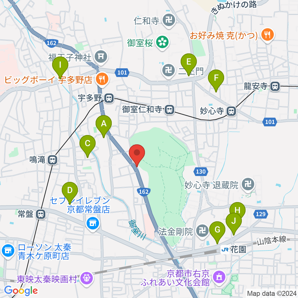 京都SOEN周辺のホテル一覧地図