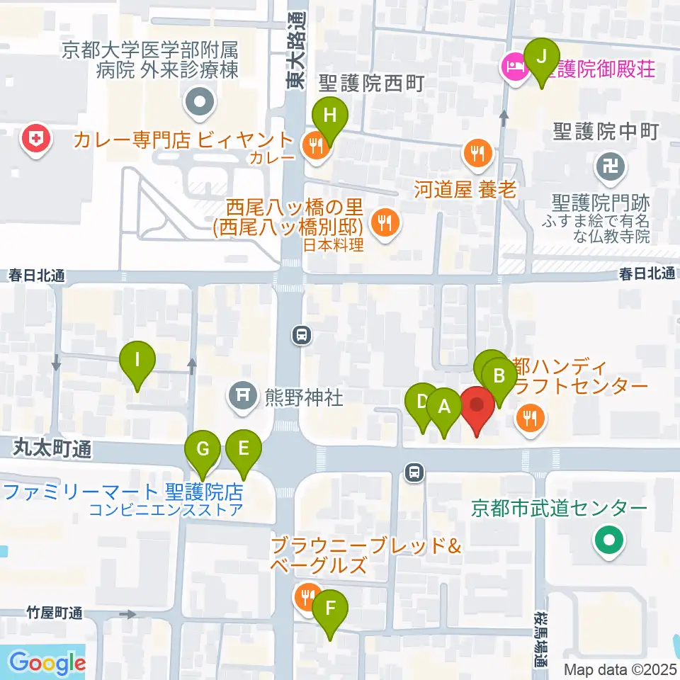 京都ZAC BARAN周辺のホテル一覧地図