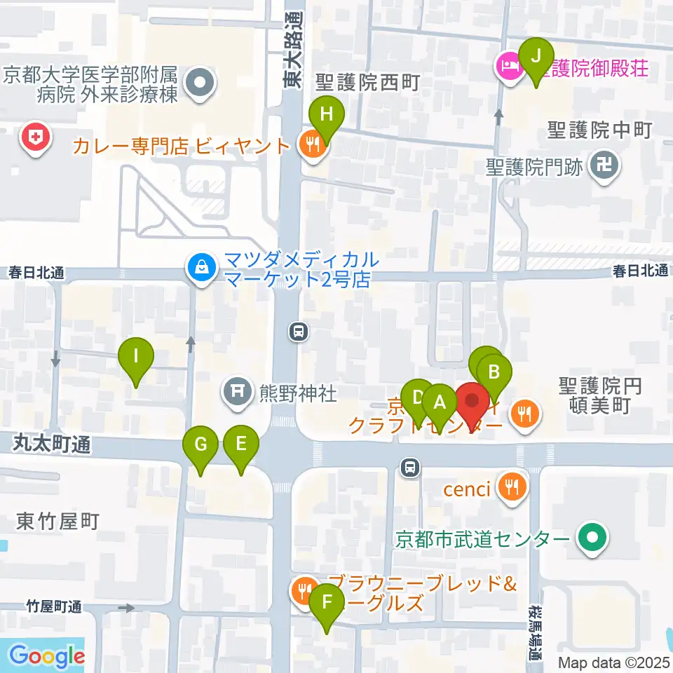 京都ZAC BARAN周辺のホテル一覧地図