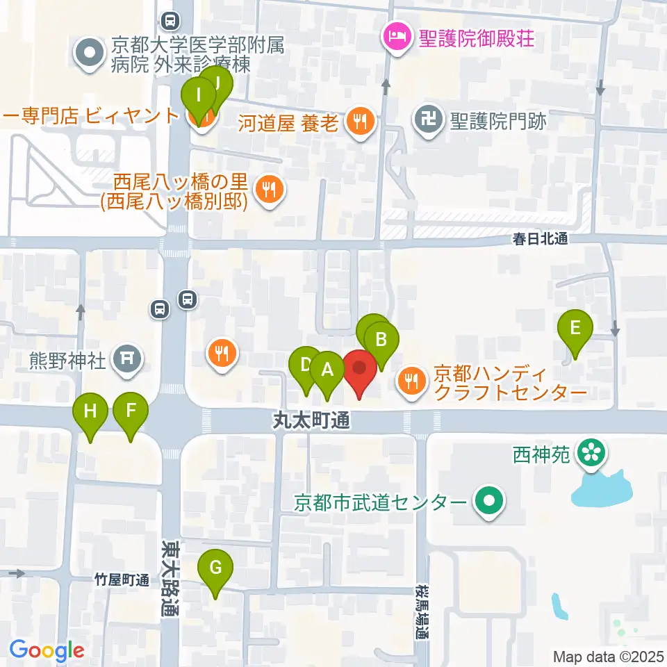 京都ZAC BARAN周辺のホテル一覧地図
