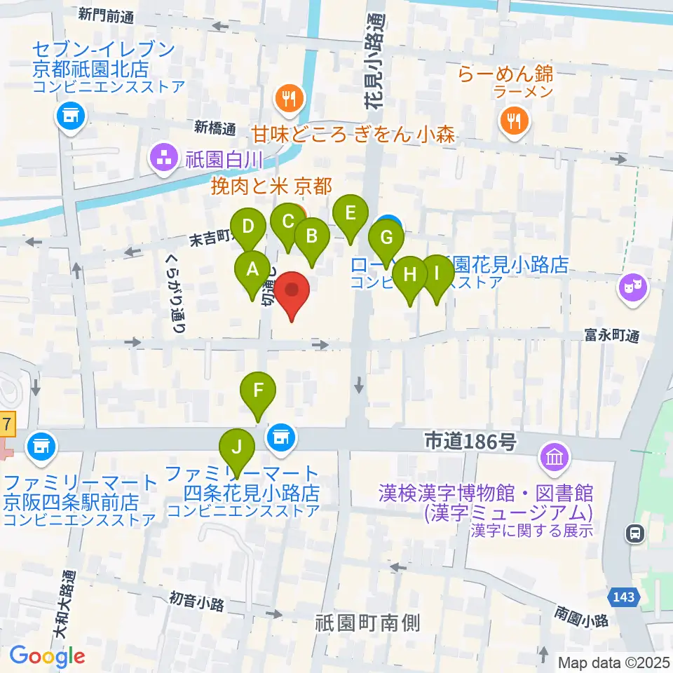 祇園pick up周辺のホテル一覧地図