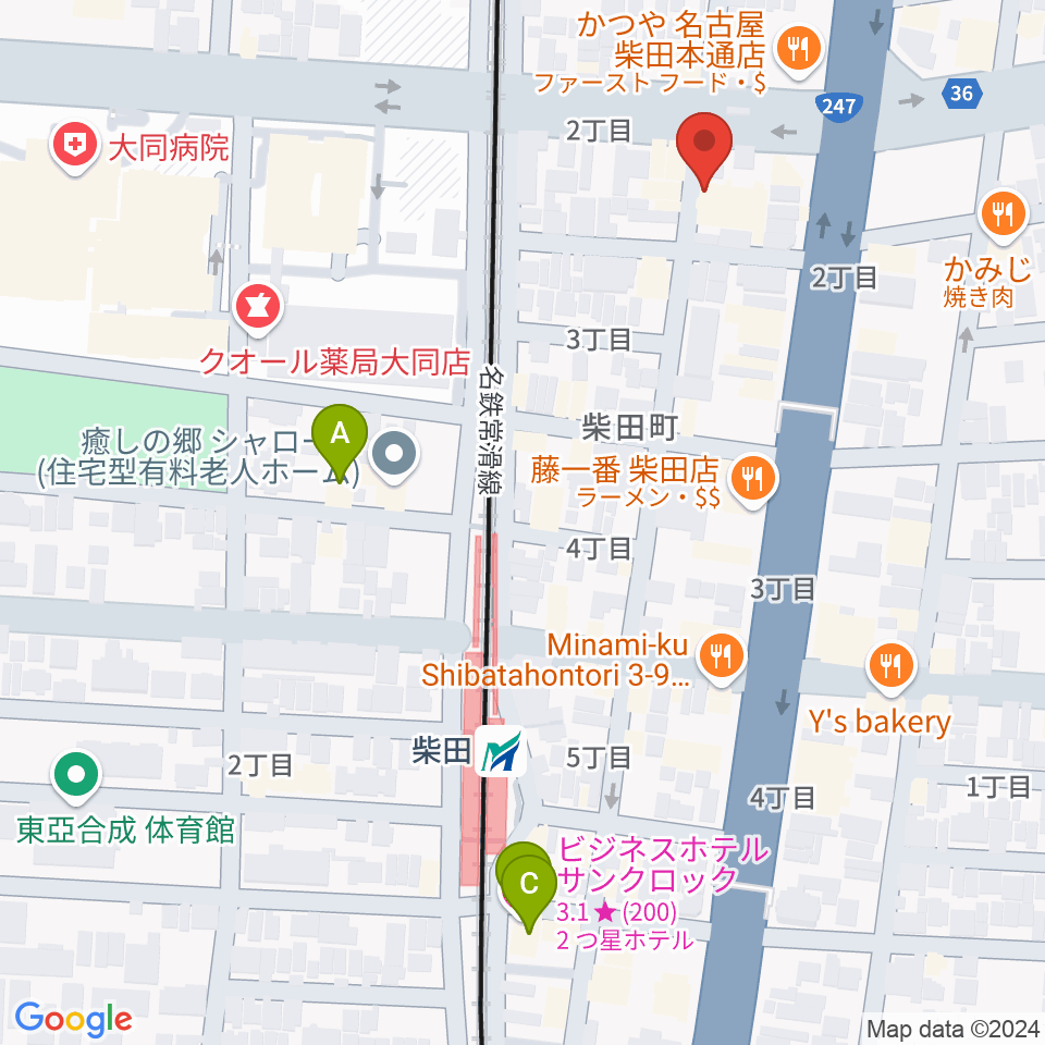 柴田アヒル @-hill周辺のホテル一覧地図