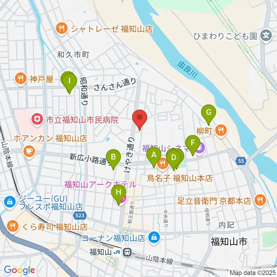 福知山STUDIO FARM周辺のホテル一覧地図