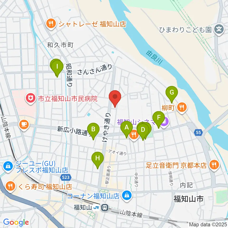 福知山STUDIO FARM周辺のホテル一覧地図