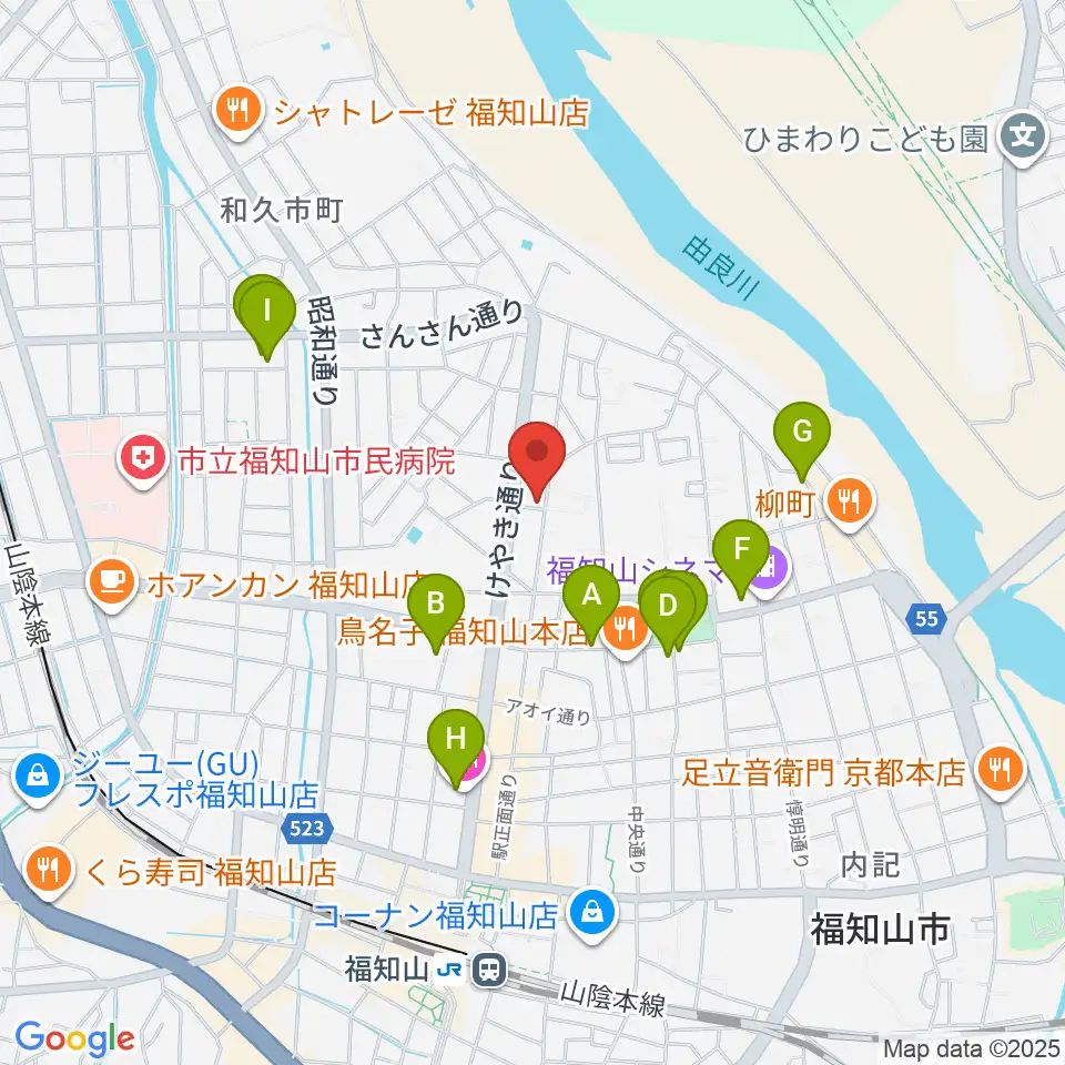 福知山STUDIO FARM周辺のホテル一覧地図