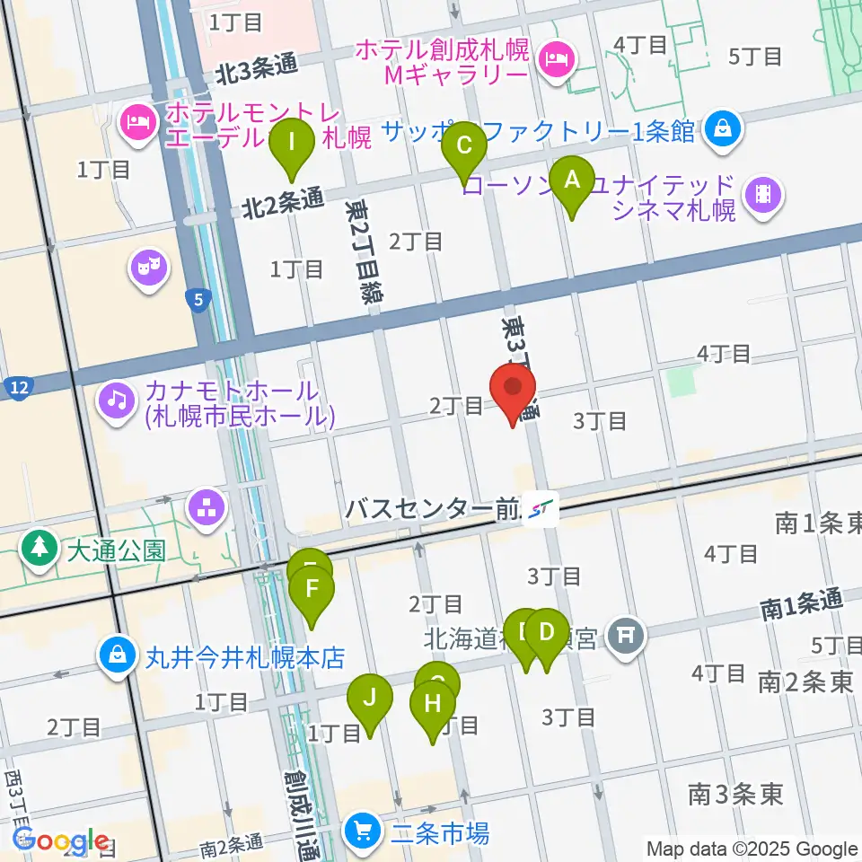札幌SOUND CRUE周辺のホテル一覧地図