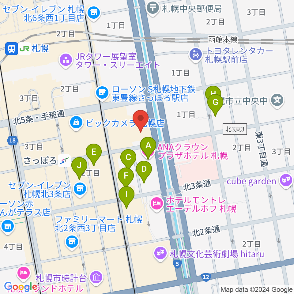 共済ホール周辺のホテル一覧地図