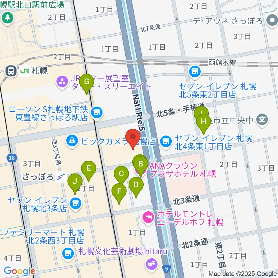 共済ホール周辺のホテル一覧地図