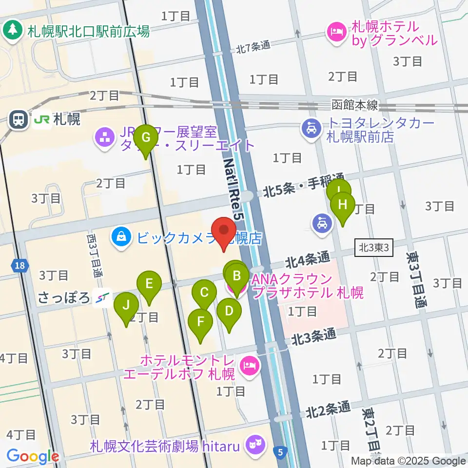 共済ホール周辺のホテル一覧地図