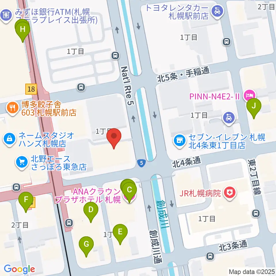 共済ホール周辺のホテル一覧地図