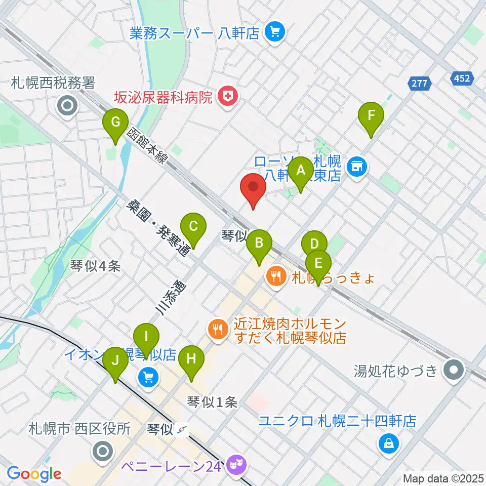 生活支援型文化施設コンカリーニョ周辺のホテル一覧地図