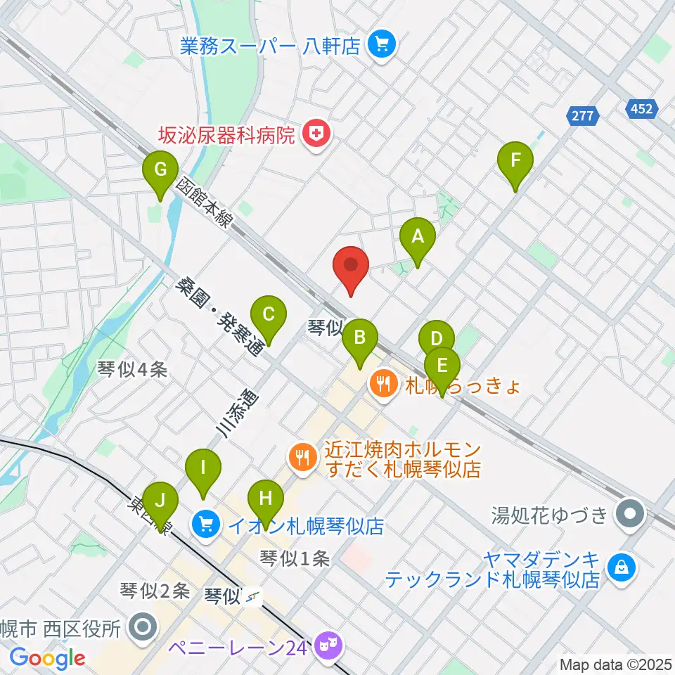 生活支援型文化施設コンカリーニョ周辺のホテル一覧地図