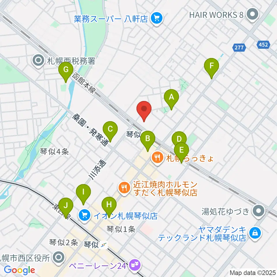 生活支援型文化施設コンカリーニョ周辺のホテル一覧地図