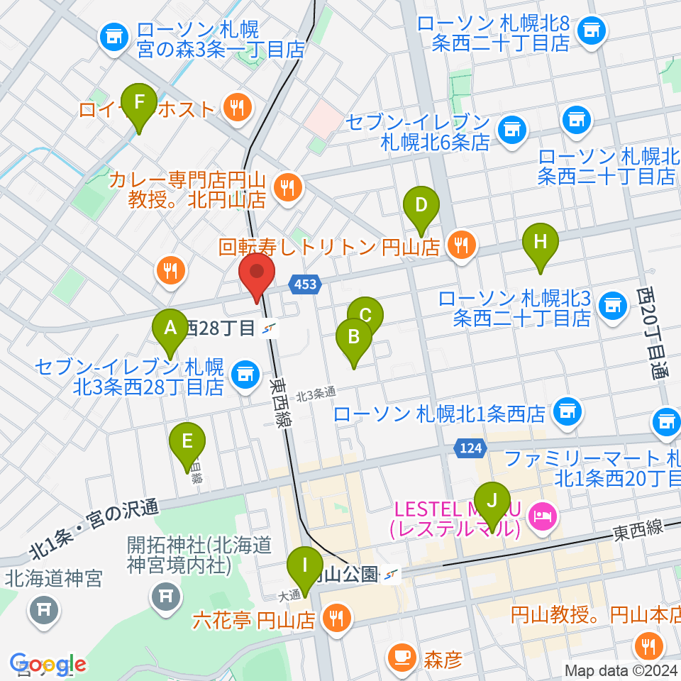 ジャムジカ周辺のホテル一覧地図