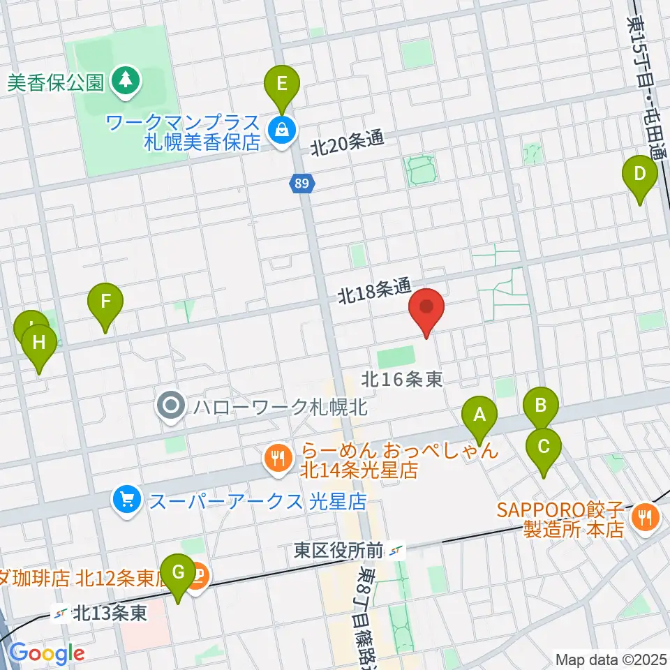 札幌大谷大学 大谷記念ホール周辺のホテル一覧地図
