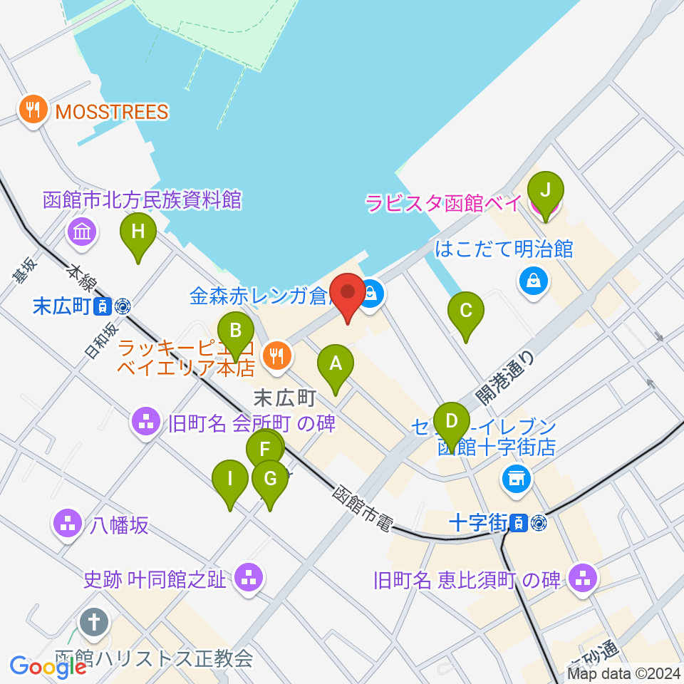 金森ホール周辺のホテル一覧地図