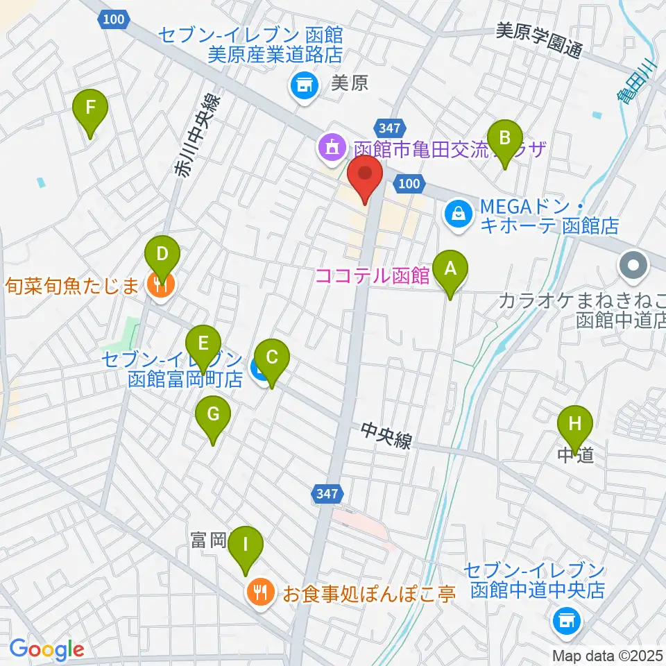 函館club COCOA周辺のホテル一覧地図