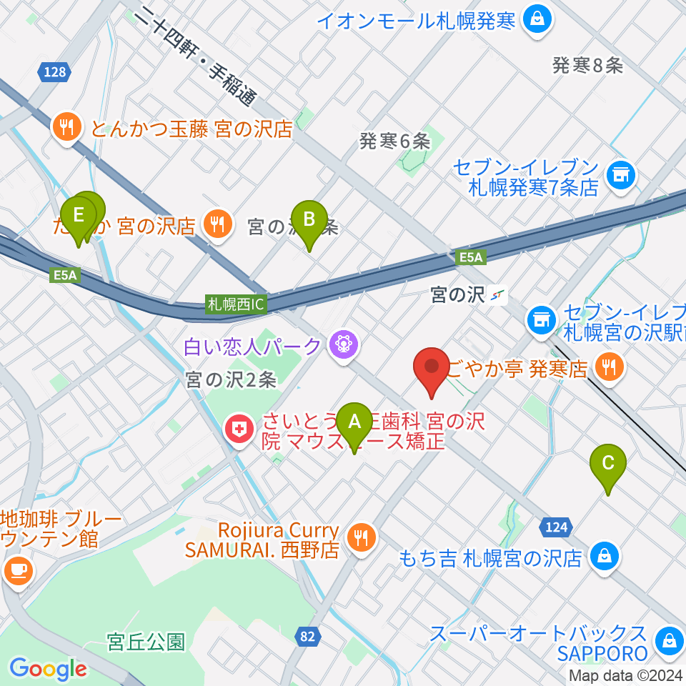 札幌市生涯学習センター ちえりあ周辺のホテル一覧地図