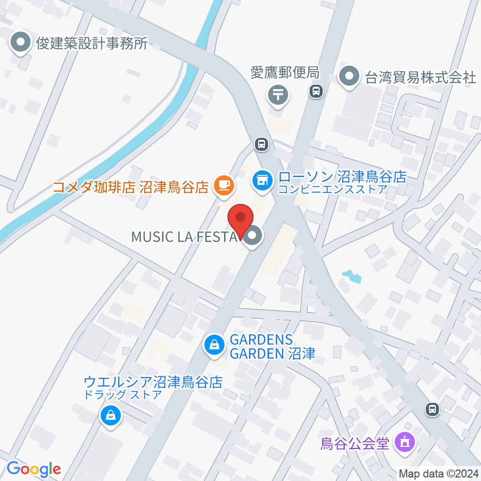 MUSIC LA FESTA周辺のホテル一覧地図