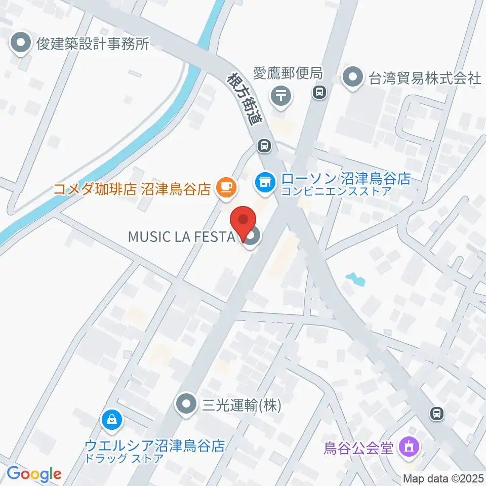 MUSIC LA FESTA周辺のホテル一覧地図