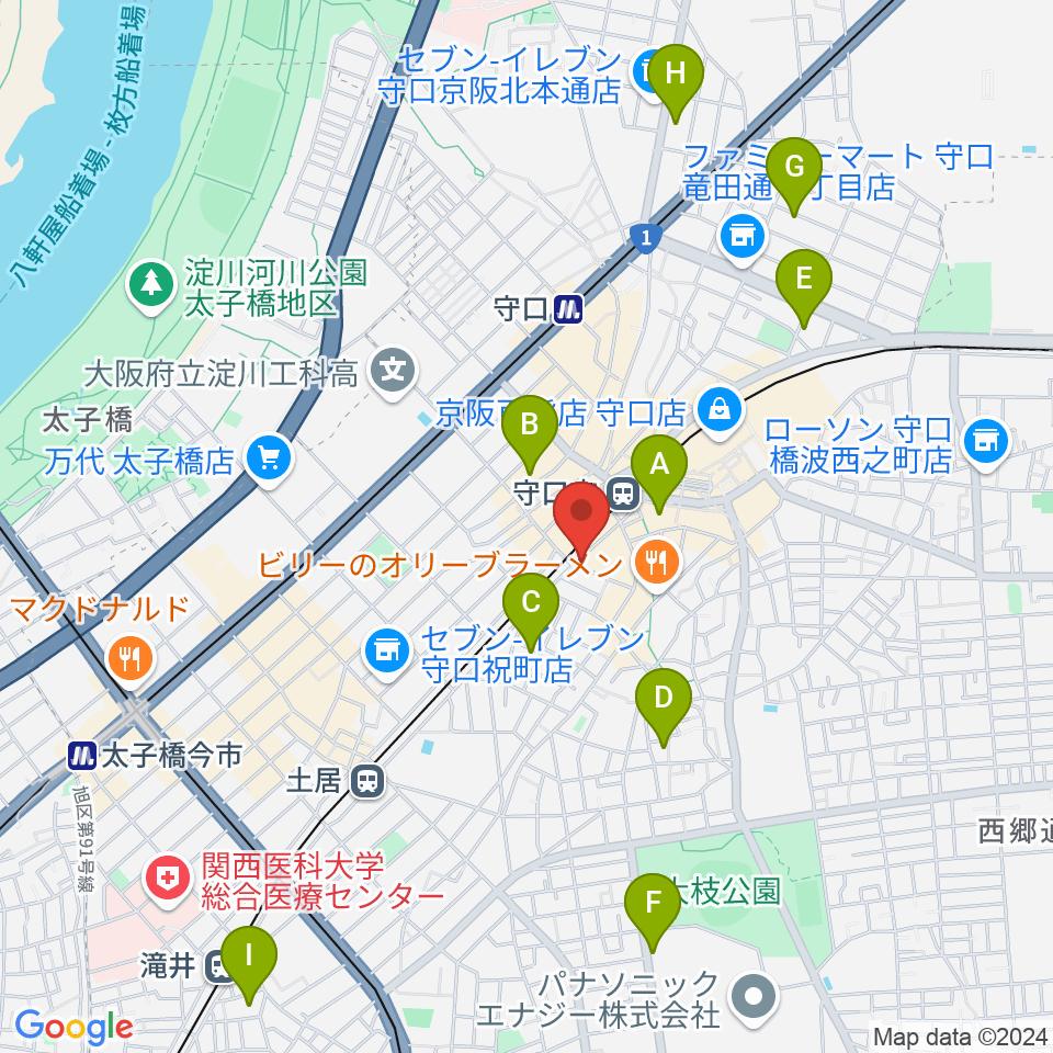 studio HEMP周辺のホテル一覧地図