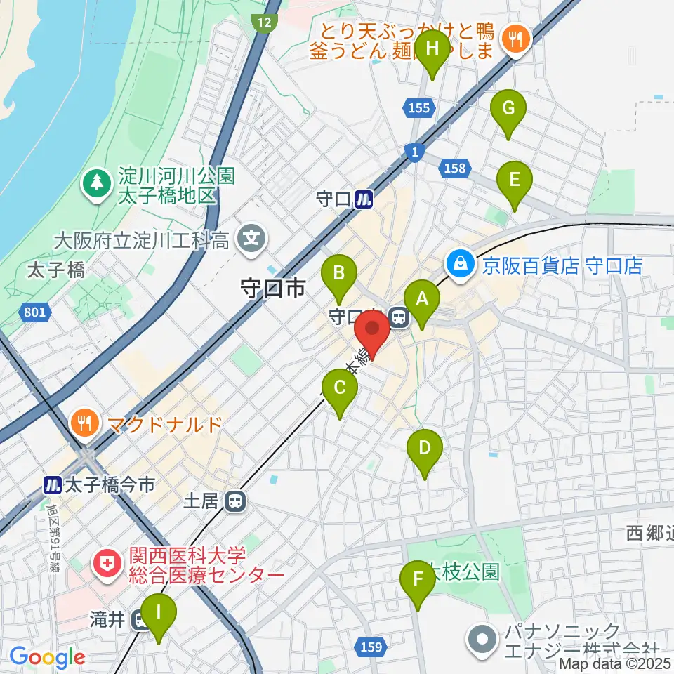 studio HEMP周辺のホテル一覧地図