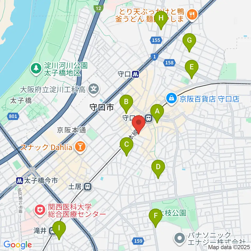 studio HEMP周辺のホテル一覧地図