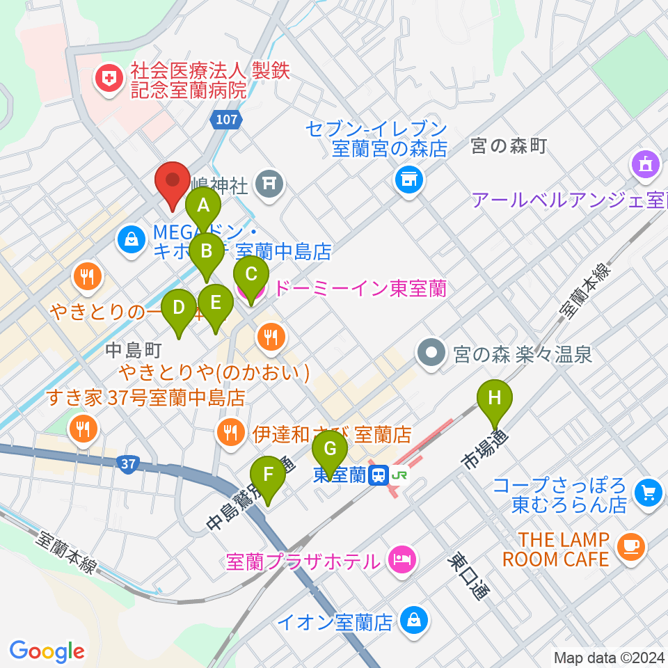 Live cafe Soliste周辺のホテル一覧地図