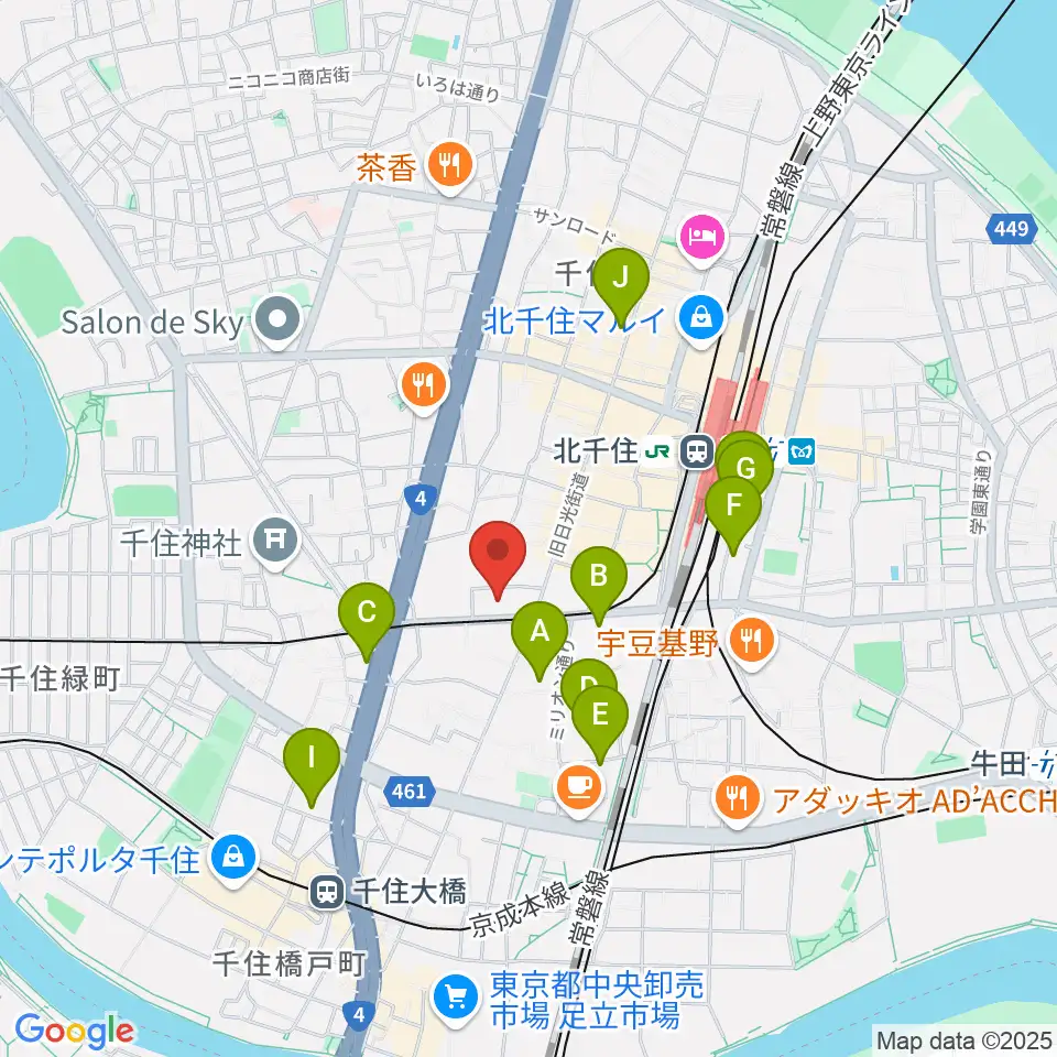 東京芸術センター ピアノラウンジ周辺のホテル一覧地図