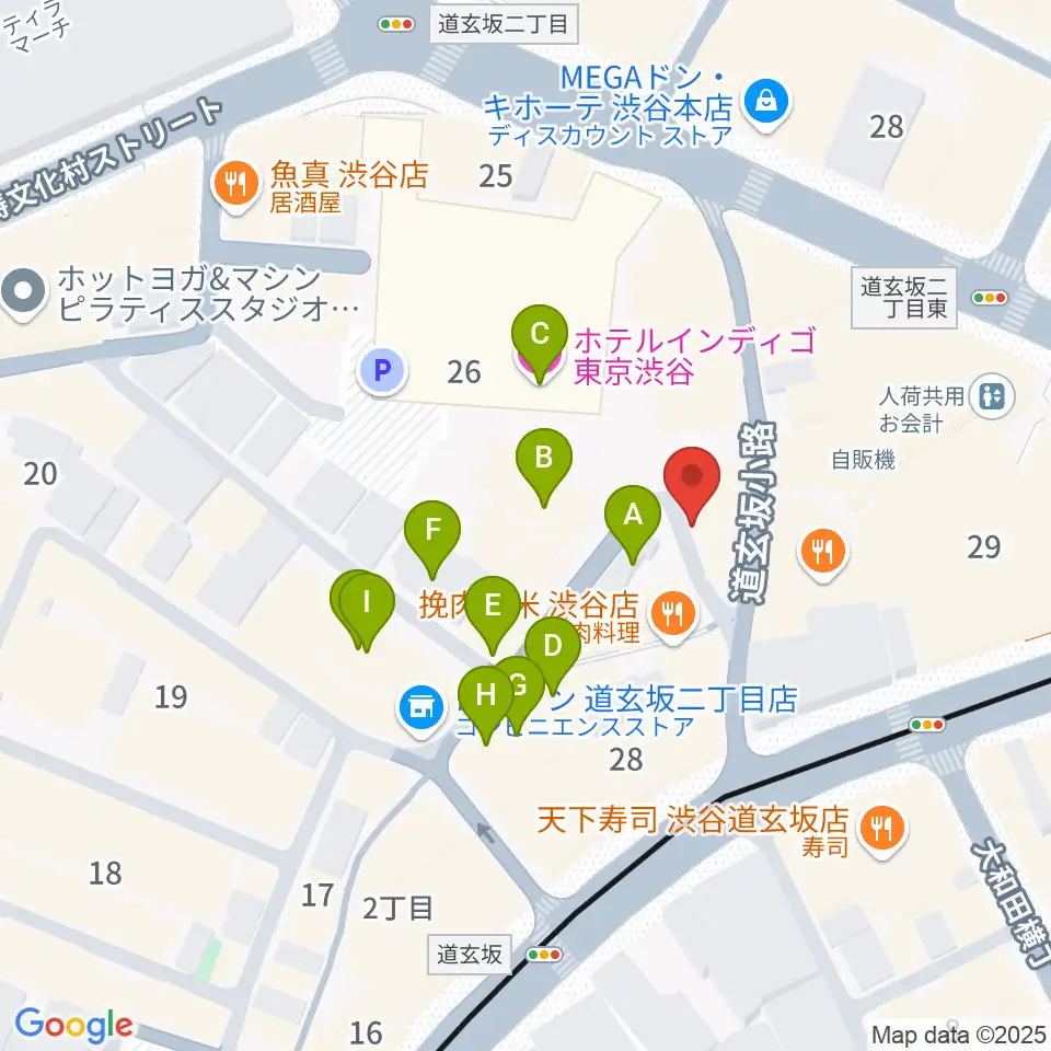 渋谷RUBY ROOM周辺のホテル一覧地図