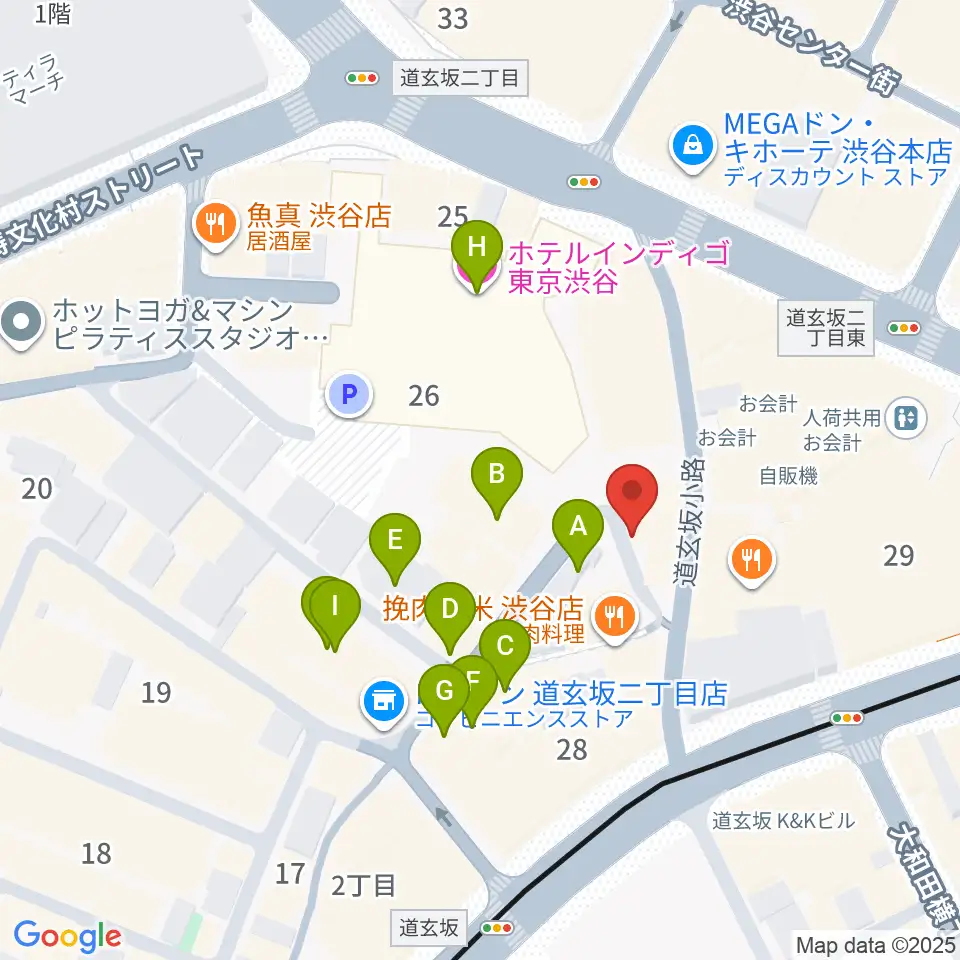 渋谷RUBY ROOM周辺のホテル一覧地図
