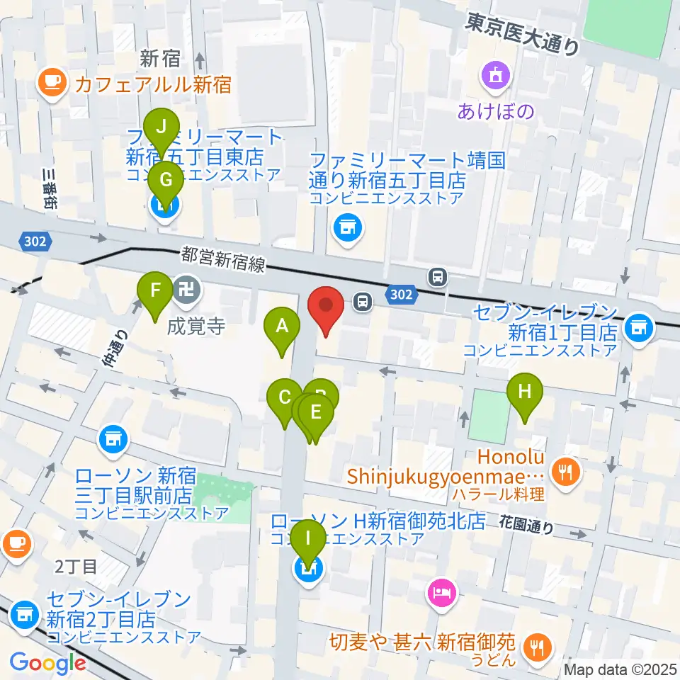 新宿SOMEDAY周辺のホテル一覧地図