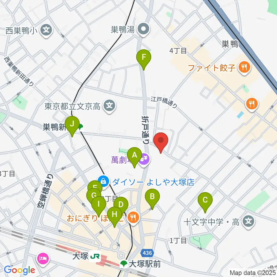 大塚GRECO周辺のホテル一覧地図