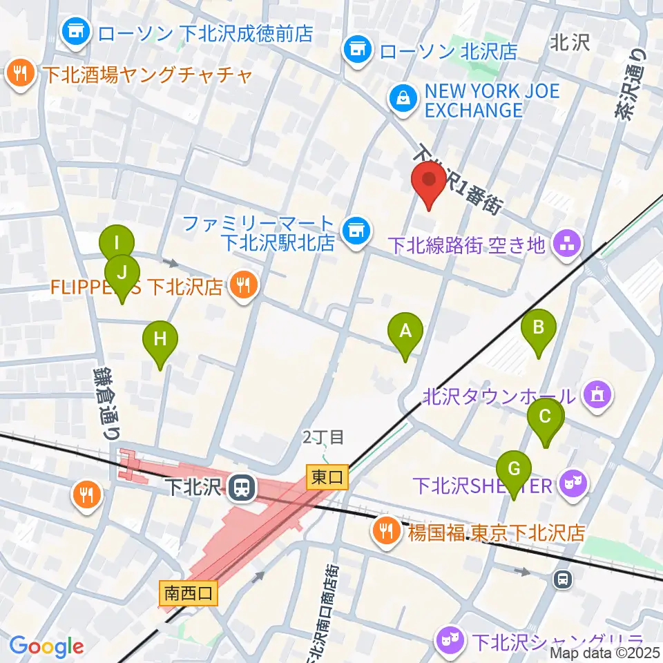 下北沢ERA周辺のホテル一覧地図