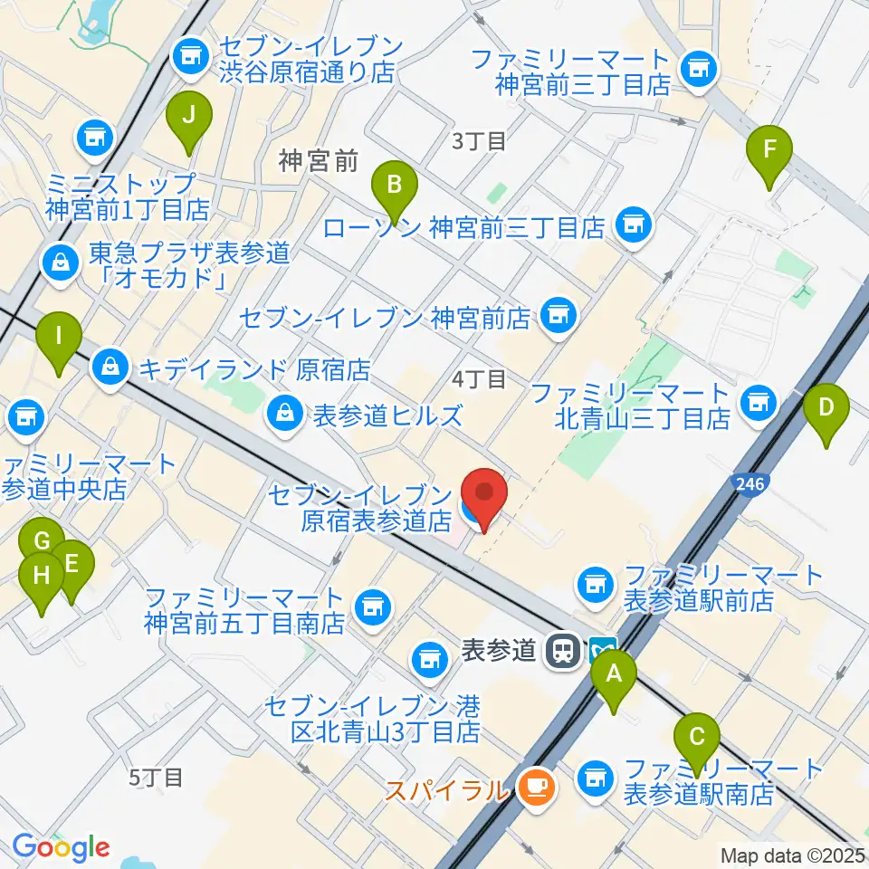 表参道GROUND周辺のホテル一覧地図