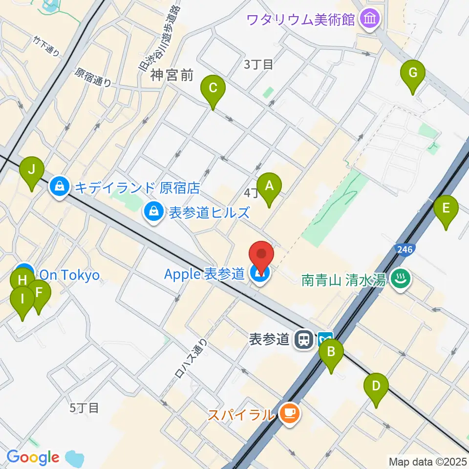 表参道GROUND周辺のホテル一覧地図