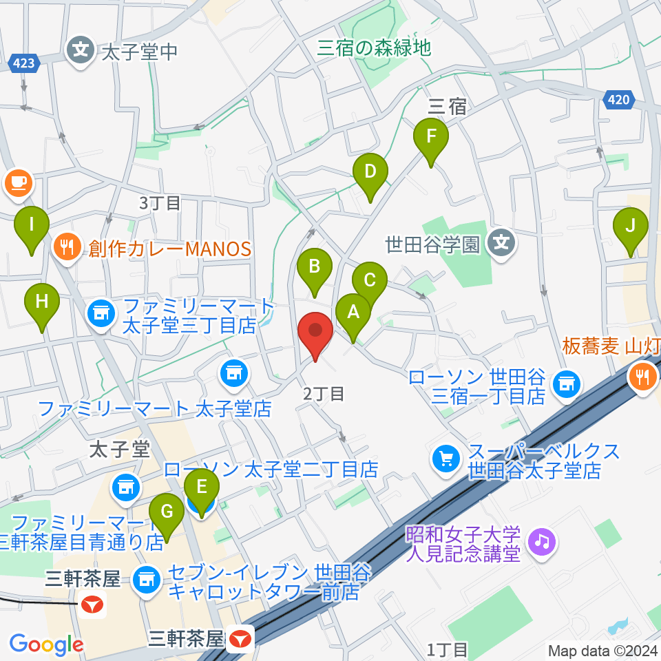 三軒茶屋グレープフルーツムーン周辺のホテル一覧地図