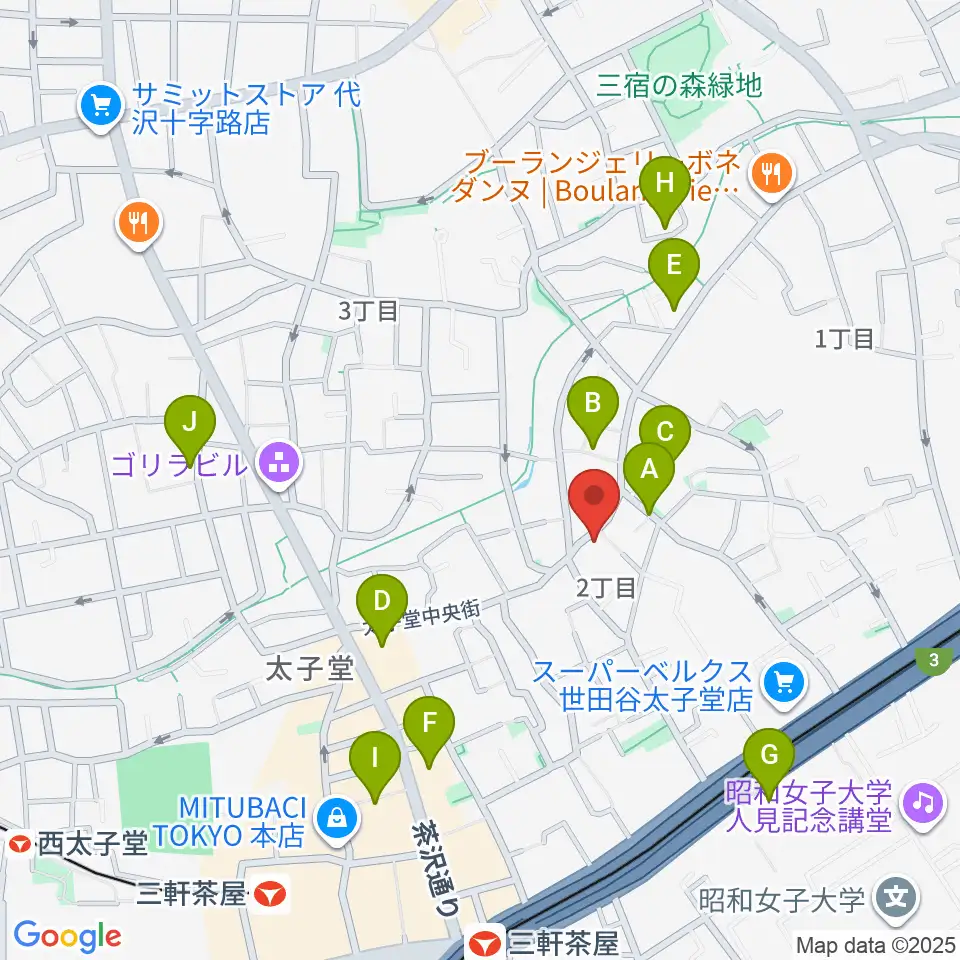 三軒茶屋グレープフルーツムーン周辺のホテル一覧地図