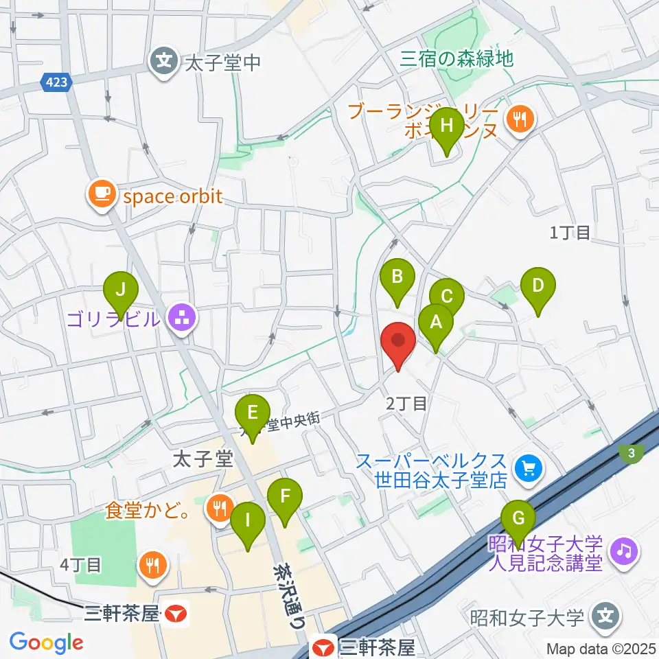 三軒茶屋グレープフルーツムーン周辺のホテル一覧地図
