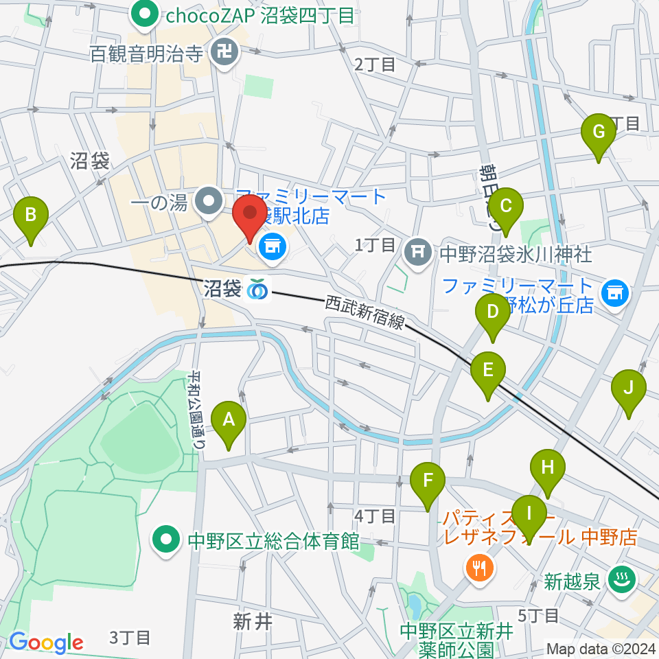 オルガンジャズクラブ abecafe周辺のホテル一覧地図