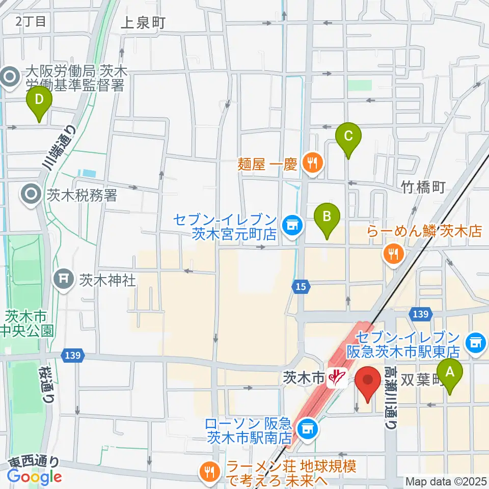 D-studio周辺のホテル一覧地図
