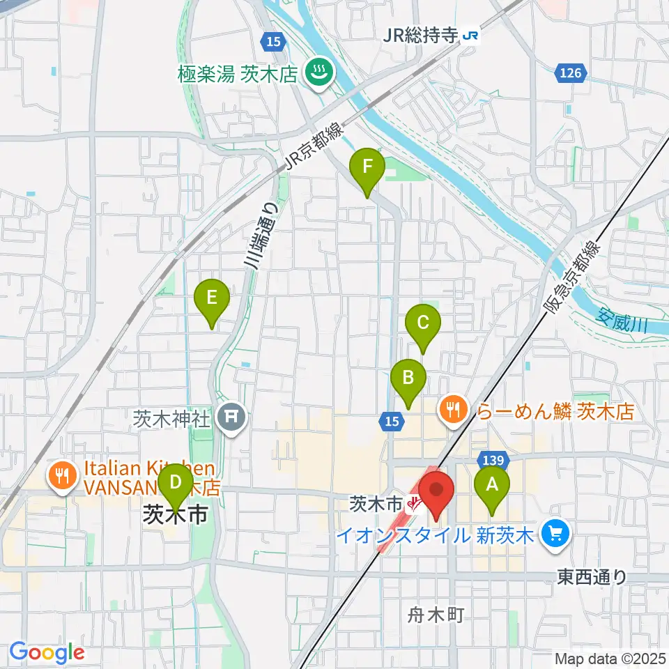 D-studio周辺のホテル一覧地図