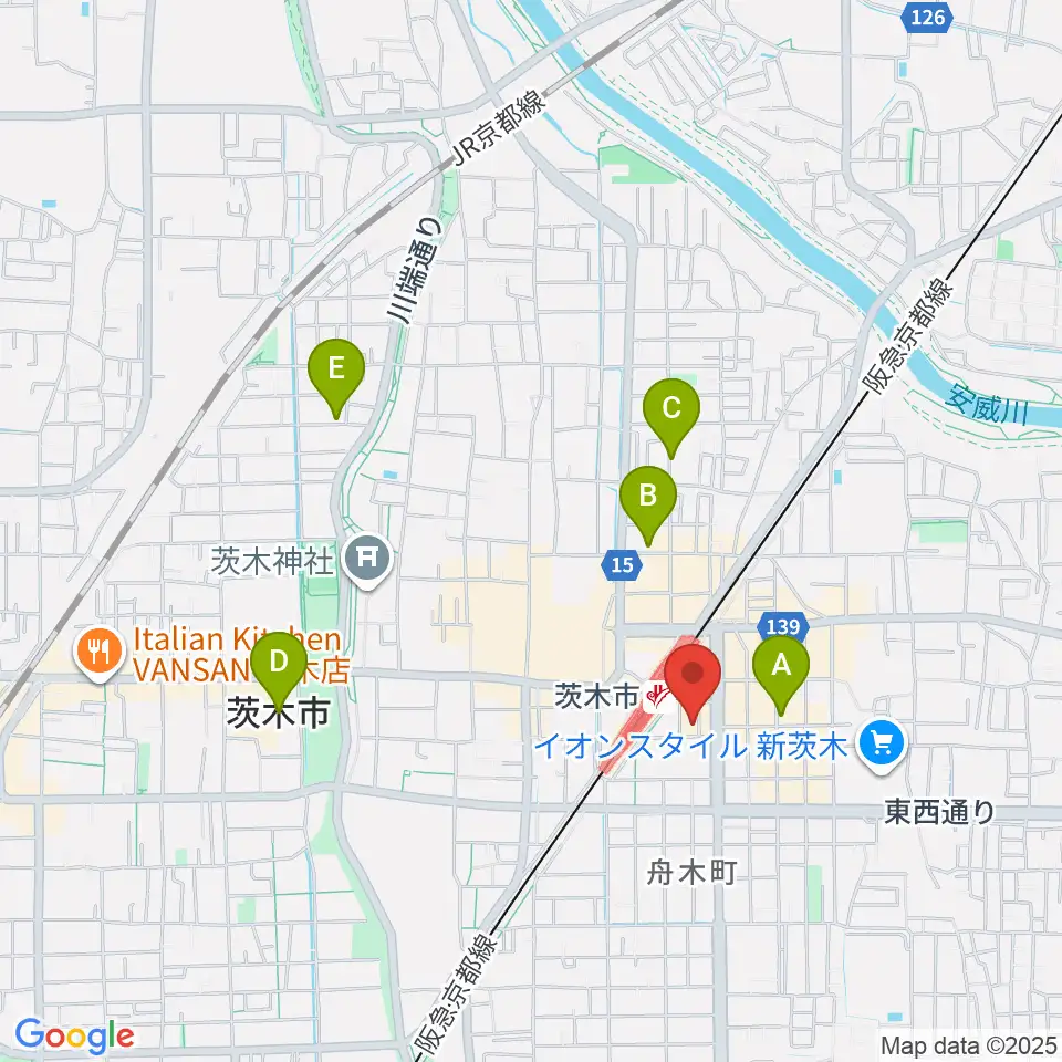 D-studio周辺のホテル一覧地図