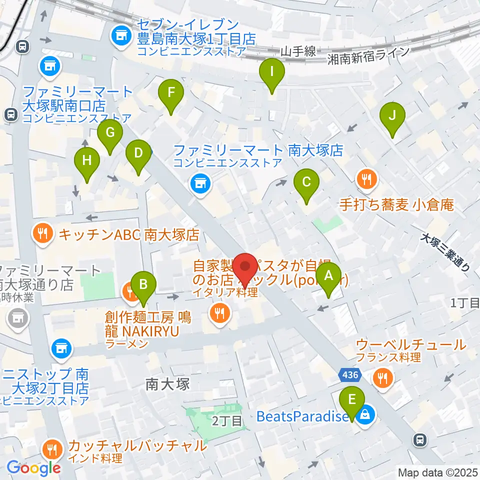 大塚ドンファン周辺のホテル一覧地図