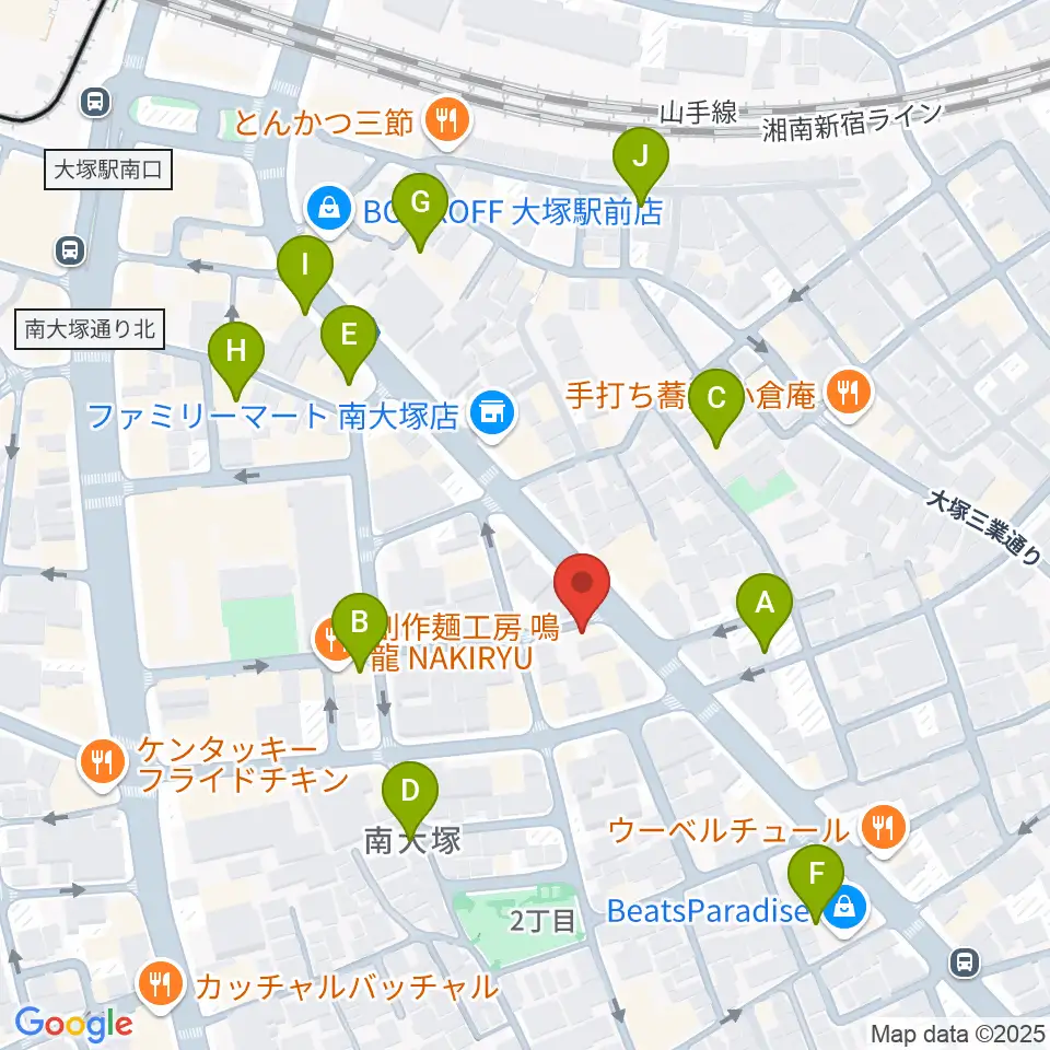 大塚ドンファン周辺のホテル一覧地図