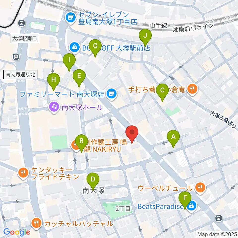 大塚ドンファン周辺のホテル一覧地図