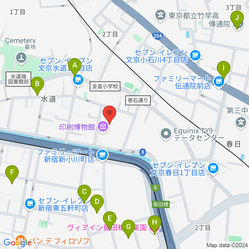 トッパンホール周辺のホテル一覧地図